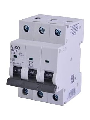 Ayko 10VTB-3C40 Otomatik Sigorta 10KA C Tipi 3 Kutup 40A