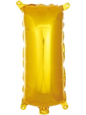 Ayko I Harfi 16 Inç Renk Folyo Balon 36 cm (Altın)