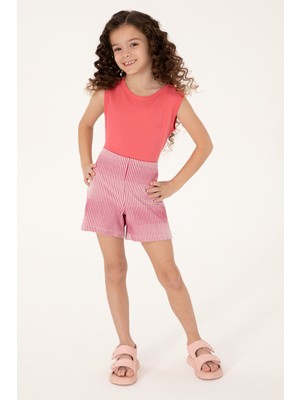 U.S. Polo Assn. Kız Çocuk Pembe Şort (Örme) 50270081-VR041