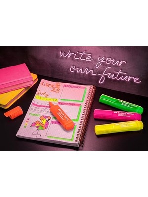 Ayko Fosforlu Kalem Seti, 4’lü, Şeffaf Renkler, Su Bazlı Mürekkep, Kesik Uç, 3 Farklı Çizgi Kalınlığı, Yeniden Doldurulabilir