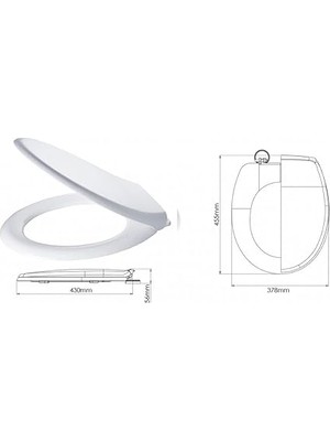 Icon Yavaş Kapanan Klozet Kapağı Non-Slip