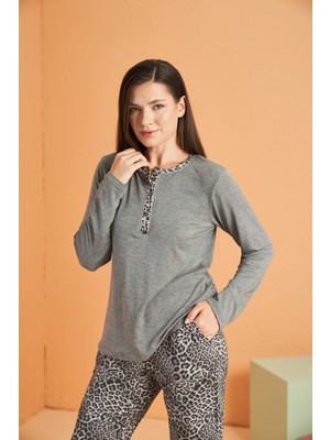 Pjs 28047 Kadın Patlı Pijama Takım