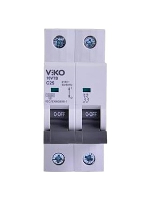 Ayko 10VTB-2C25 Otomatik Sigorta 10KA C Tipi 2 Kutup 25A