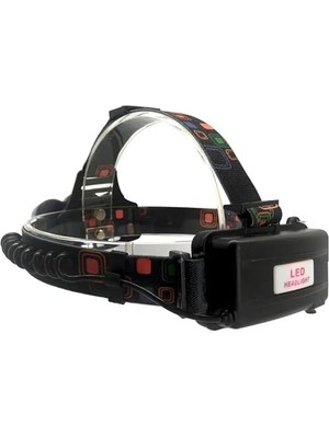 Lambası 6000 Lümen Şarjlı 3 Başlıklı Cree T6 LED Kafa Feneri Zoom Sellektör HT-630