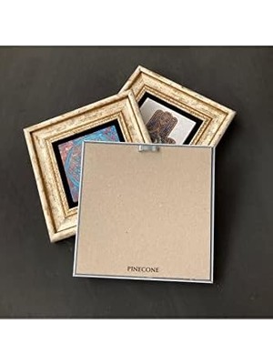 Ayko Vav Taş Duvar Tablosu - Çerçeveli Taş Tablo - Dekoratif Duvar Sanatı - Modern Ev ve Ofis Duvar Dekoru T1-123