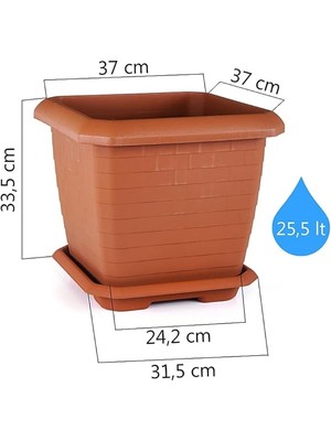 25.5 Lt Hisar Saksı