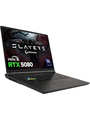 Garaj Slayer5 9XL-5080 C3 Intel Ultra 9 275HX 64GB Ram 2tb SSD RTX5080 17" 240Hz Qhd+ Freedos Oyuncu Laptop