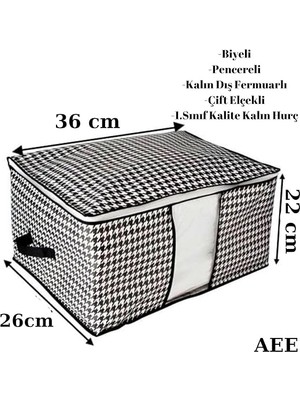 5 Adet Küçük Boy Pencereli Hurç Seti 36X26X22 Çekmece Düzenleyici Dolap Organizer Çeyiz Bohçası Yazlık Kışlık Kıyafet Saklama Hurcu