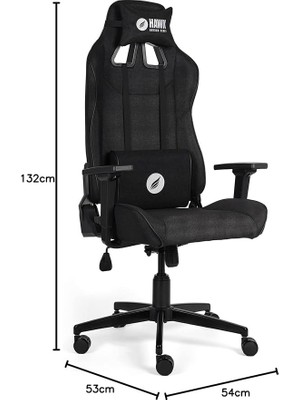 Gaming Chair Fab V4 Siyah Kumaş Oyuncu Koltuğu