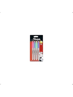 Fine Permanent Markör, 4'lü, Pastel Renk