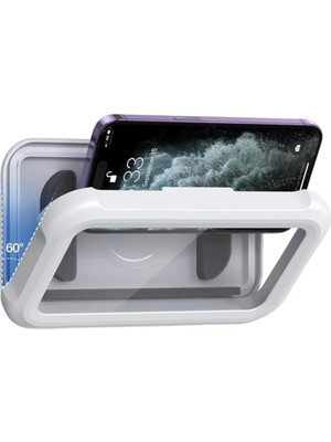 Ayko Su Geçirmez Duş Telefon Kabı – Duşta Video Izleme Standı, Banyo Için Dokunmatik Ekranlı Duvara Monte Suya Dayanıklı Telefon Saklama Kutusu, Modern Banyo Telefon Tutucu Aparatı