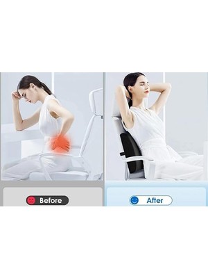 Sırt Bel Minderi Ofis Sandalye Oturma Minderi Bel Destek Yastığı Sırt Minderi Sandalye Minderi