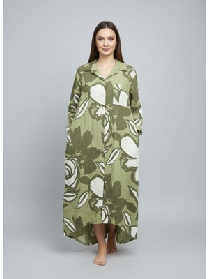 Rabiossa Kadın Italyan Keten Elbise