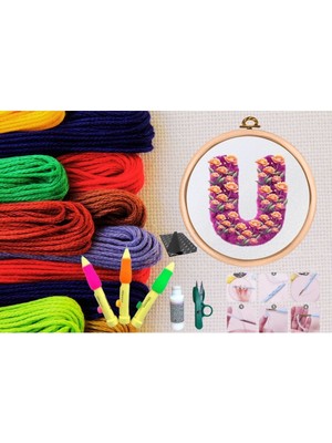 Urfakent Punch Seti Nakış Seti Kasnaklı Kendin Yap Seti Seri 92