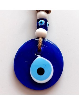 Mavi Cam Nazar Boncuğu 7 Santimetre Çapında Nazarlık Duvar Süsü