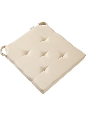 Sandalye Minderi Bej 40 x 40 x 4 cm