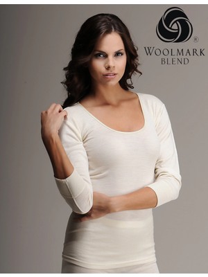 Hasyün 303 Kadın Ribana Yün Uzun Kol Atlet