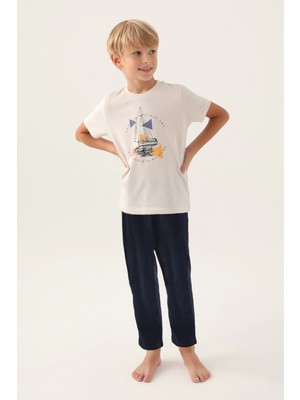 Pierre Cardin Arnetta 2991-2 Erkek Çocuk Kısa Kol Pijama Takımı