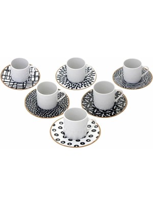Ayko Fractal Kahve Takımı 12 Parça