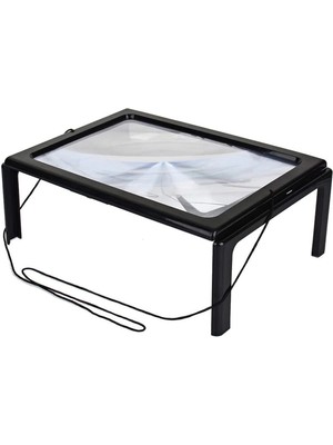 Epilons Yaşlılar Için A4 Boyutu Masa Tipi Işıklı Okuma Büyüteç TH275205B