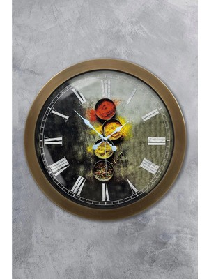 Kasva Concept 36 cm Eskitme Metal Mutfak Duvar Saati