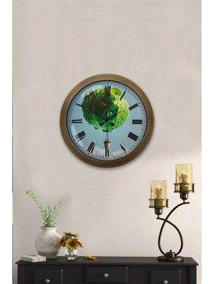 Kasva Concept Hediyelik 36 cm Eskitme Metal Mutfak Duvar Saati