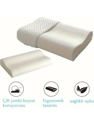 Visco Boyun Yastığı – Boyun Düzleşmesi Için Destekleyici ve Ergonomik Tasarım | Lüks ve Konforlu Uyku Yastığ