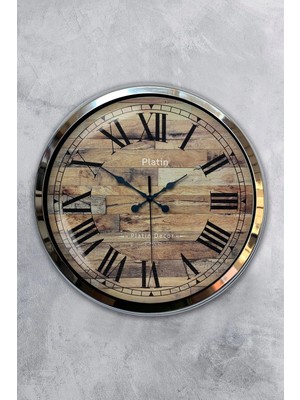 Kasva Concept 40 cm Krom Metal Mutfak Duvar Saati