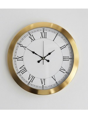 Kasva Concept Metal Retro Lüks Gold Duvar Saati | 36 cm | Butik Saat