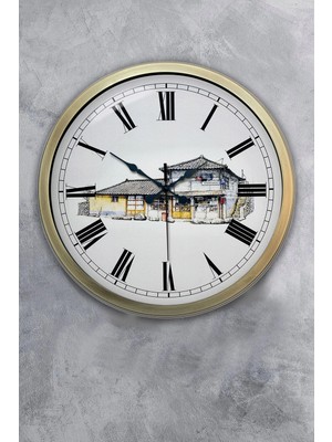 Kasva Concept 40 cm Eskitme Metal Eski Ev Duvar Saati