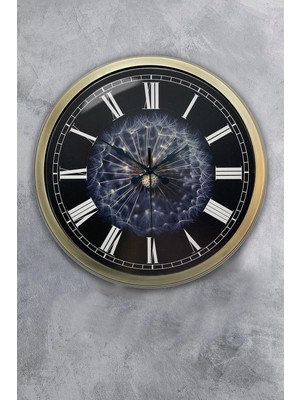 Kasva Concept 40 cm Eskitme Metal Tüy Duvar Saati