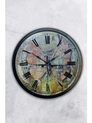 Kasva Concept 40 cm Siyah Metal Yeniçeri Osmanlı Duvar Saati