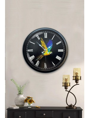 Kasva Concept 40 cm Siyah Metal Mutfak Duvar Saati