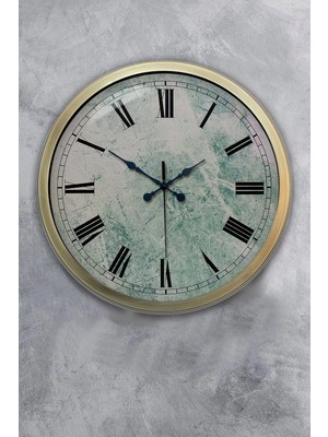 Kasva Concept 40 cm Eskitme Metal Roma Rakamlı Duvar Saati