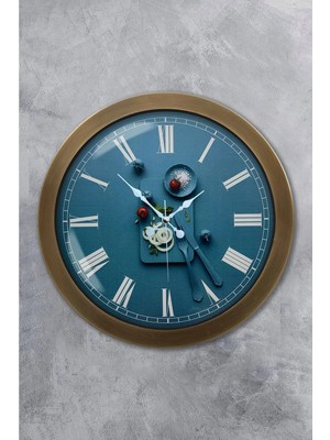 Kasva Concept 36 cm Eskitme Metal Mutfak Duvar Saati