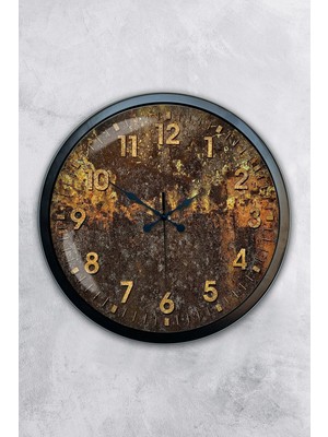 Kasva Concept 40 cm Siyah Metal Retro Color Duvar Saati