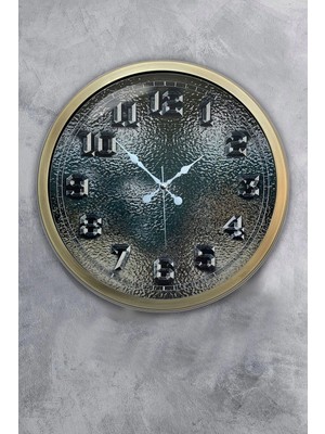 Kasva Concept 40 cm Eskitme Metal Cam Hediyelik Duvar Saati