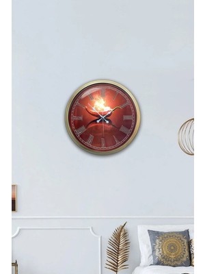 Kasva Concept 40 cm Eskitme Metal Mutfak Duvar Saati