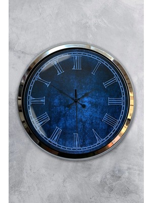 Kasva Concept 40 cm Krom Metal New Ton Duvar Saati