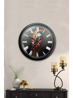 Kasva Concept 40 cm Siyah Metal Mutfak Duvar Saati