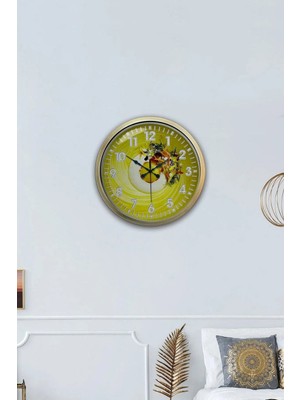 Kasva Concept Hediyelik 40 cm Eskitme Metal Mutfak Duvar Saati