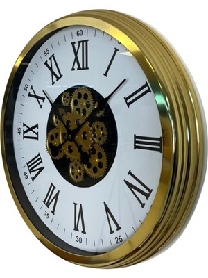 Alpotekno Aurelius Gold 60 cm Çarklı Duvar Saati