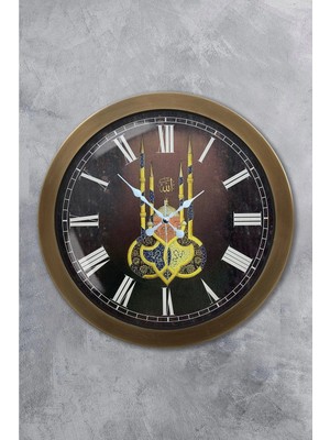 Kasva Concept 36 cm Eskitme Metal Cami Duvar Saati