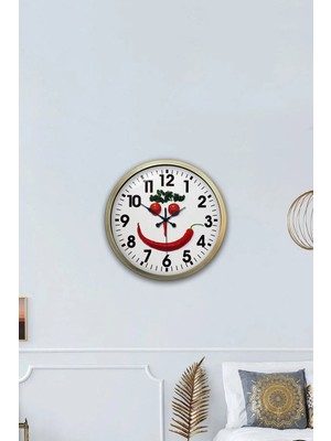 Kasva Concept Hediyelik 40 cm Eskitme Metal Mutfak Duvar Saati