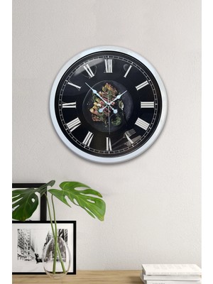 Kasva Concept Hediyelik 40 cm Beyaz Metal Mutfak Duvar Saati