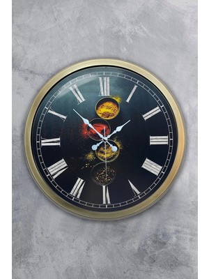 Kasva Concept 40 cm Eskitme Metal Kitchen Duvar Saati