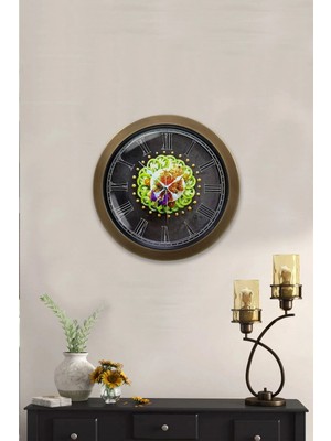 Kasva Concept Hediyelik 36 cm Eskitme Metal Mutfak Duvar Saati