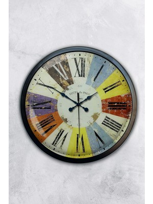 Kasva Concept 40 cm Siyah Metal Mutfak Duvar Saati