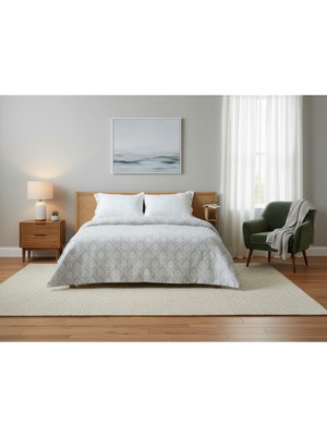 Comfort Craft Modern Desenli Yazlık Pike - %100 Pamuk Dokulu Yatak Örtüsü - Tek ve Çift Kişilik