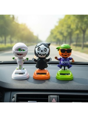 Poebgo Family's Güneş Enerjili Solar Sallanan Cadılar Bayramı Modelleri